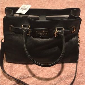 Michael Kors black leather bag